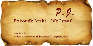 Pokoráczki József névjegykártya
